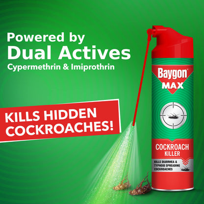 Baygon Cockroach Killer Spray, 400 ml