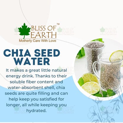 Bliss of Earth Raw Chia Seeds For Weight Loss, Raw Super Food With Omega & Fiber 600gm
