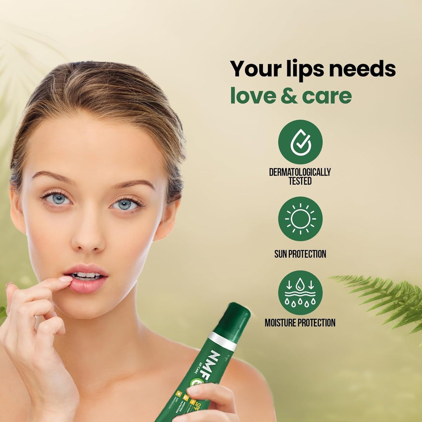 NMFe Moisturising Lip Care 10 Gm | SPF 40+| For Dry And Chapped Lips |Lip balm | Aloe Vera & Vitamin E | Protects lips from dryness & sun damage | Dermatologically Tested