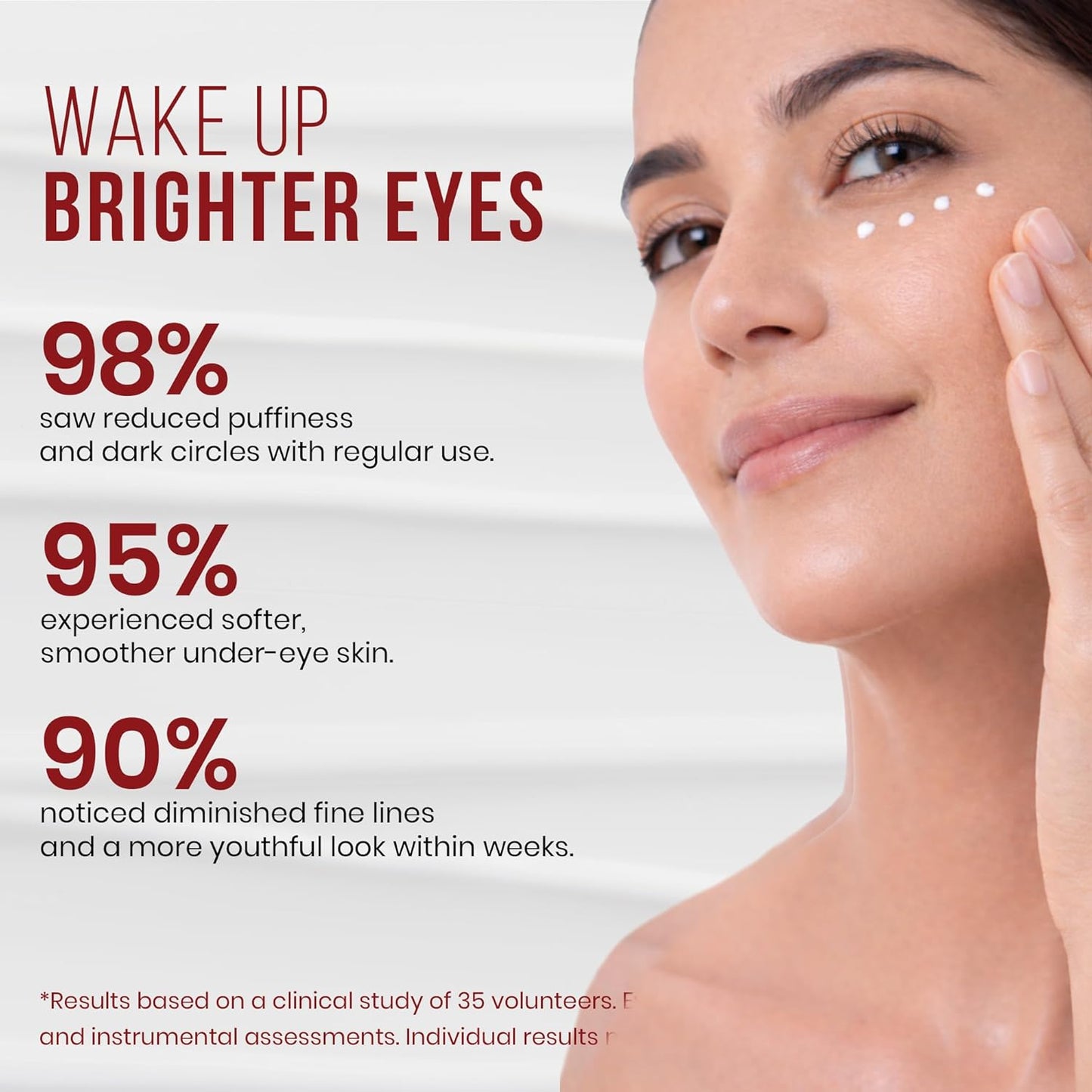 Mitchell USA Lineless Eye Serum – Peptide & Lotus Bio-Repair – Reduces Dark Circles, Wrinkles & Puffiness Lightweight Anti-Aging Formula 15ml