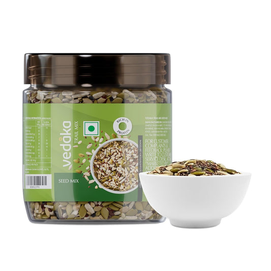 Vedaka Seed Mix | 200 g | Sunflower, Watermelon, Pumpkin, Chia and Flax Seeds | Healthy Snacking
