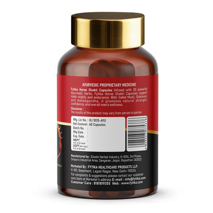 Back view of a supplement bottle with a gold cap on a white background