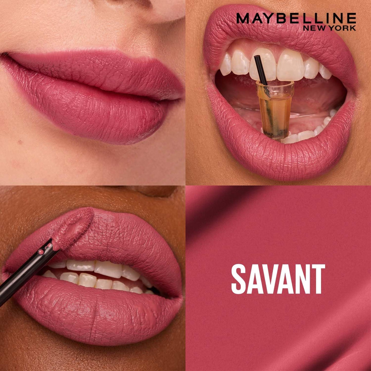 Maybelline New York Liquid Matte Lipstick, Long Lasting, 16hr Wear, Superstay Matte Ink, 150 Savant, 5ml