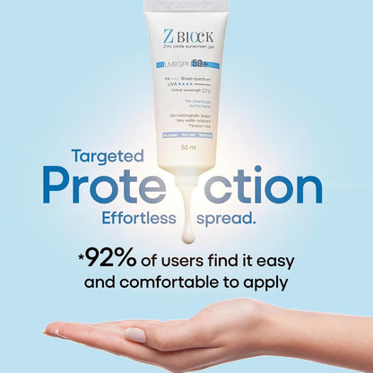 Sanaxia Cosmetics, Z-Block 25% Zinc Oxide Sunscreen Gel, Spf 58, 50 Ml, All Skin Type