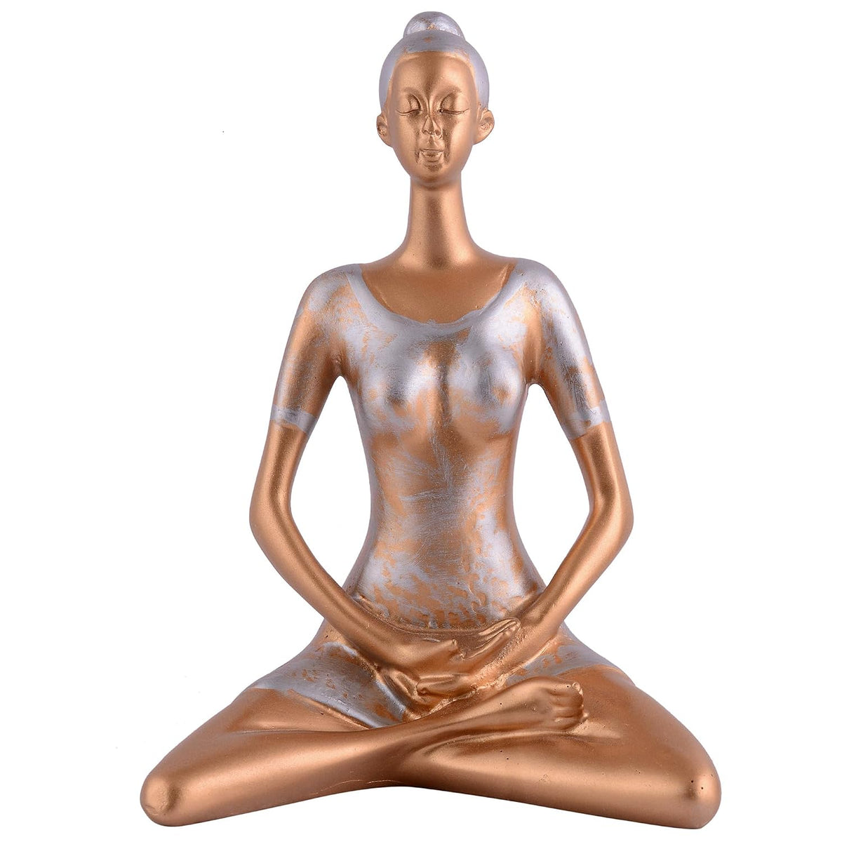 Resin Yoga Lady Home & Office Decor Fantasy Showpiece (Y1000),Multicolor