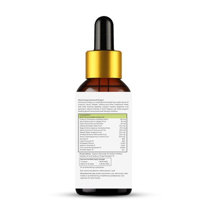 Ayumcure Kids Annaruchi Drops for Children 1-12 Years | 30ml | Ayurvedic Appetite & Digestive Support | With Pippali, Guduchi, Saunf, Vidang, Kutki & Amla | Supports Healthy Digestion, Nutrient Absorption & Growth
