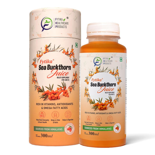 Fytika Sea Buckthorn Juice packaging on a white background