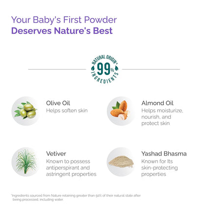 Himalaya Gentle Baby Powder 700g | Keeps baby's skin smooth & dry with natural goodness | Olive Oil, Almond Oil & Yashad Bhasma | No.1 Baby Powder Brand | No.1 Dr. Recommended | 99% NOI