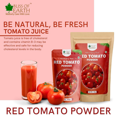 Bliss of Earth Tomato Powder Natural Spray Dried Great For Instant Tomato Soup | Tomato Juice | Ketchup | Seasoning 200gm
