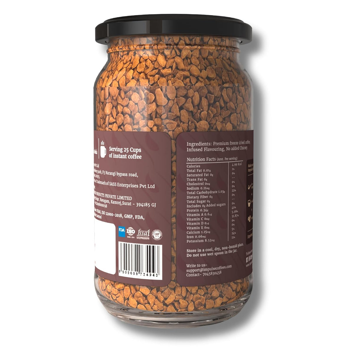 Impulse Coffees Mocha Pe Chauka Instant Coffee Powder | Premium Mocha Flavour, Strong Taste, Café-Style Aroma | 50g