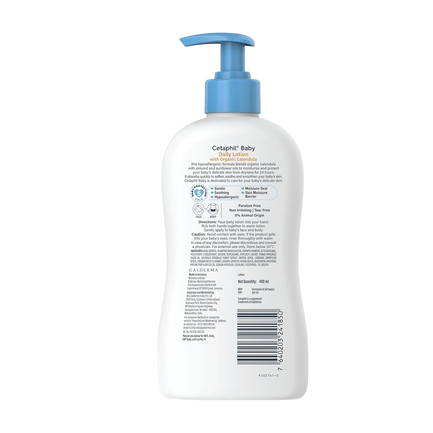 Cetaphil Baby Daily Lotion With Organic Calendula - (400ml)