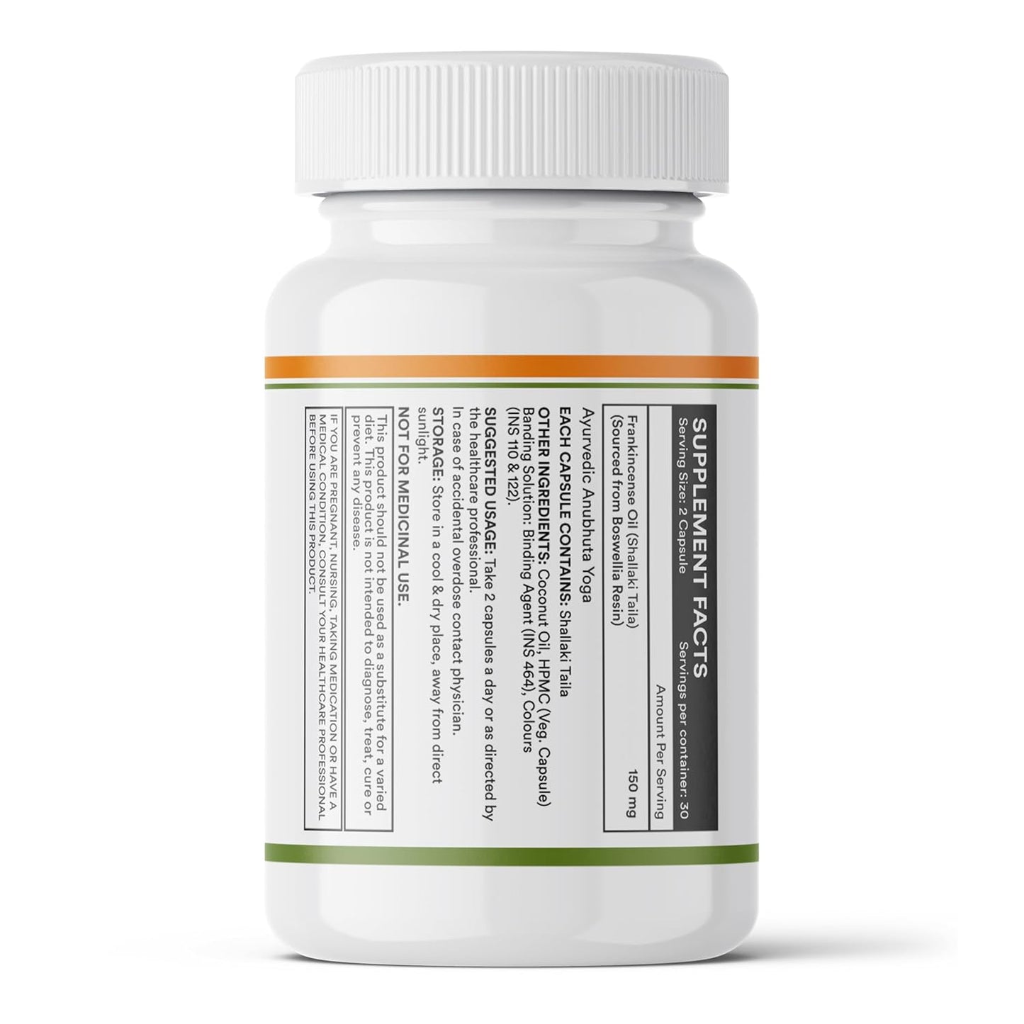 INLIFE Natural Frankincense Oil Capsules | Derived from Boswellia Resin | Supports Joint Health, Flexibility & Mobility | Ayurvedic Supplement | Steam Distilled | 60 Vegetarian Liquid Filled Capsules
