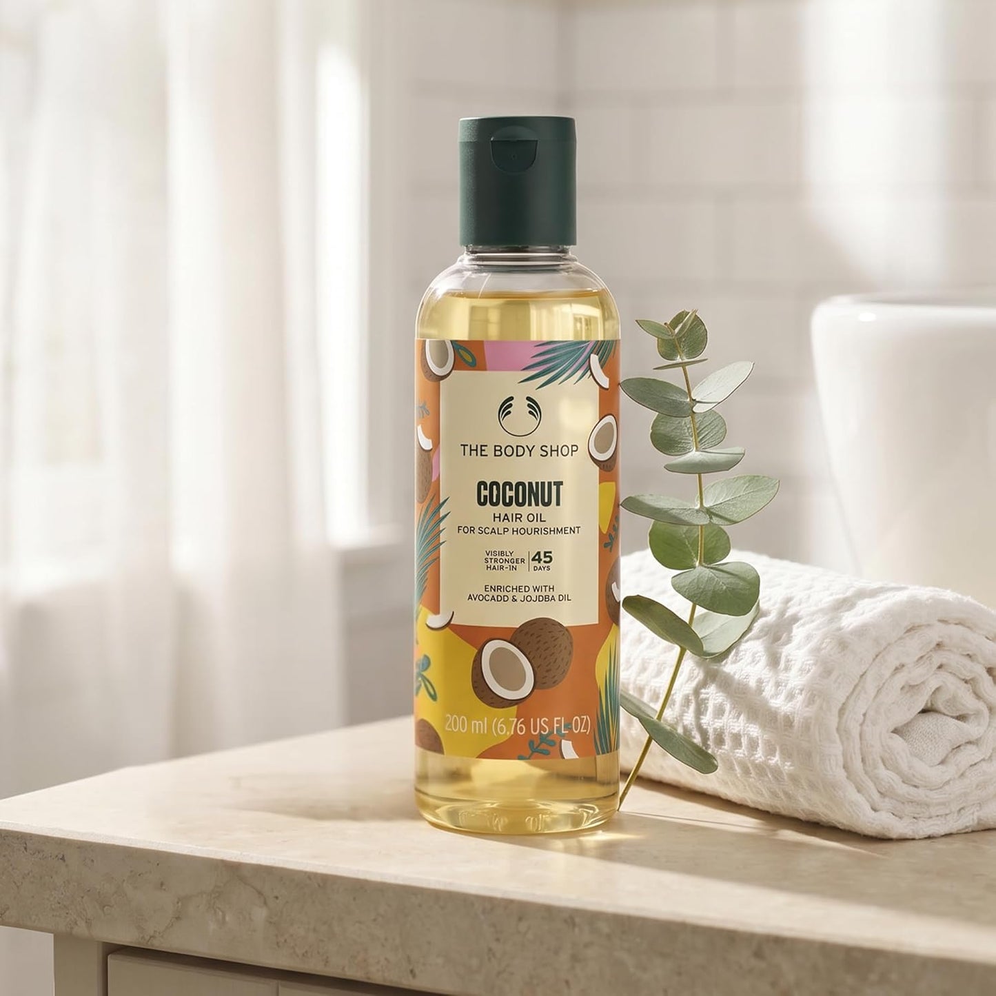 The Body Shop Coconut Hair Oil For Stronger, Smoother, Softer hair 200 Ml