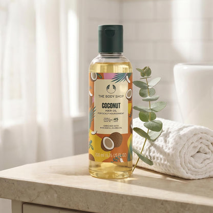The Body Shop Coconut Hair Oil For Stronger, Smoother, Softer hair 200 Ml