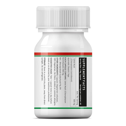 INLIFE Safed Musli Capsules 500mg | Natural Supplement for Strength, Stamina, and Immunity | Quicker Absorption than Tablets - 60 Vegetarian Capsules