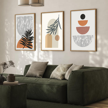 Boho Painting for Wall Decoration - Modern Art Wall Decor Framed Painting for Living Room Bedroom - Framed Wall Posters/Paintings with Frame (Boho 1, 13x19 inch)