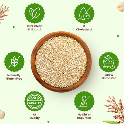 Neuherbs Raw & Unroasted Quinoa Seeds 1 Kg | Rich in Protein, Fiber & Iron | Supports Heart & Bone Health | Helps In Weight Management | Naturally Gluten Free