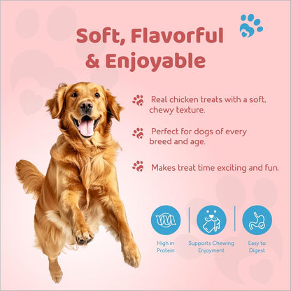 Petoska Chicken & Potato Smiley Treats- 100gms | Healthy Dog Snacks | Fresh Chicken & Potato | Supports Digestion & Energy | Ideal for Training