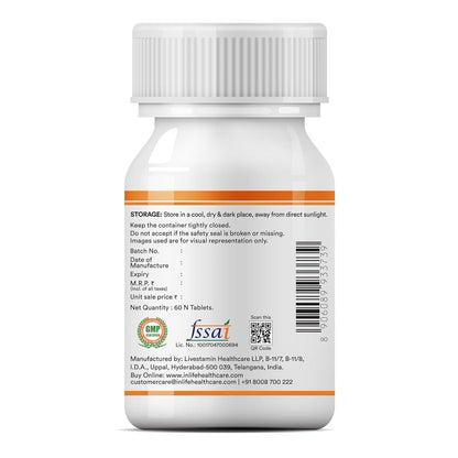 INLIFE Curcumin Tablets with Piperine | 95% Curcuminoids with Curcuma Longa Root Powder | Antioxidant & Anti-inflammatory | Turmeric & Ginger Extract, 1605mg - 60 Tablets (Pack of 1)