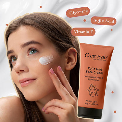 Kojic Acid Face Cream For Reduces Dark Spots & Pigmentation Suitable For All Skin Types 50gm