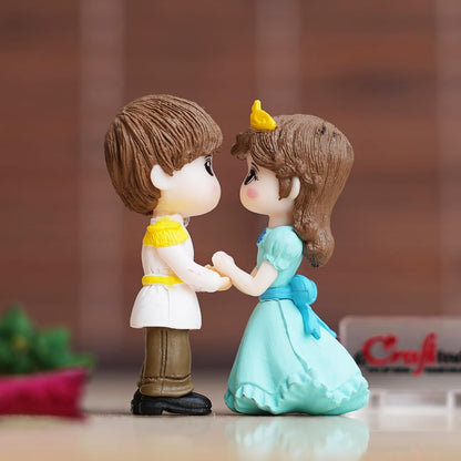 eCraftIndia Valentine Gift for Girlfriend Boyfriend | Prince & Princess Couple Statue Valentine's Day Showpiece | Valentine Day Gift for Husband Wife Her Him | Valentine Day Decoration Items