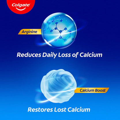 Colgate Strong Teeth Toothpaste 800g Calcium-boost Tooth Paste for 2X Stronger Teeth, Protects Enamel, Whitens Teeth, Fresh Breath & Prevents Cavities (Combo Multipack)