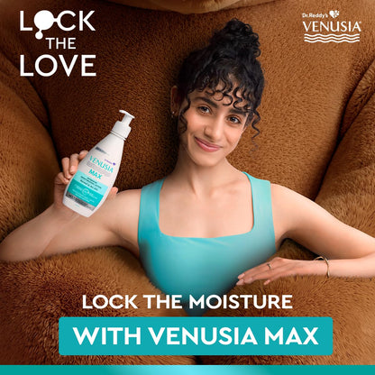 Dr. Reddy's Venusia Max Intensive Moisturizing Lotion | Enriched with 4D Hyaluronic Acid & Polyglutamic Acid | Clinically Proven Deep Penetration for Long lasting hydration | For Face & Body | Moisture Lock with Shea, Cocoa, Mango, and Aloe Butter 500 g