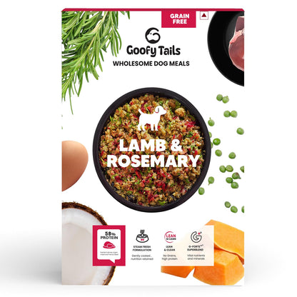Goofy Tails Lamb & Rosemary Wet Dog Food 100g (100g X 1 Pack) Wholesome, Human Grade, Preservative Free, Grain & Gluten Free, Taste Booster & Food Topper