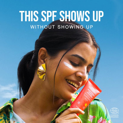 Juicy Chemistry Moisturising Mineral Sunscreen SPF 40 PA+++ with Aloe Vera & Argan Oil, 50g | Lightweight, Non-Greasy, Broad Spectrum Protection | Kids & Pregnancy Safe | No White Cast