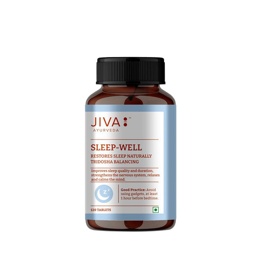 Jiva Sleep Well Tablet | Made of 100% Ayurvedic Formulation -120 Tablets