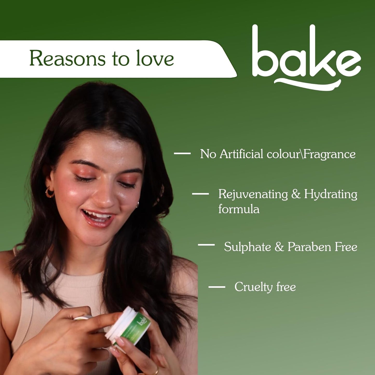 BAKE Super Glow+ Vitamin E Cleansing Balm | Rejuvenating & Hydrating Formula | For Acne prone skin Dry, Normal, Oily & Combination Skin | Sulphate & Paraben Free | 50g