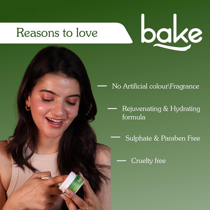 BAKE Super Glow+ Vitamin E Cleansing Balm | Rejuvenating & Hydrating Formula | For Acne prone skin Dry, Normal, Oily & Combination Skin | Sulphate & Paraben Free | 50g