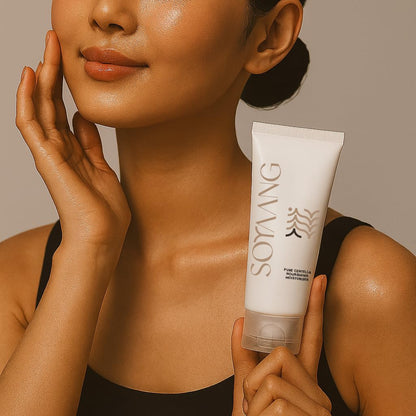 Soyaang Pure Centella Nourishing Moisturiser with Ceramides, Squalane, Niacinamide & Ginseng | Deep Repair, Brightening & Anti-Ageing Barrier Cream | For Dry & Sensitive Skin | 50ml