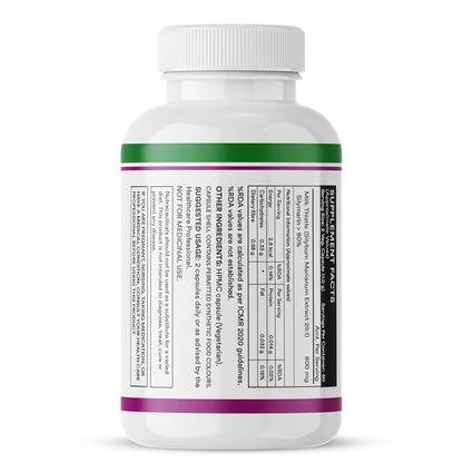 INLIFE Milk Thistle Extract 800mg | 80% Silymarin Liver Support Supplement - 120 Vegetarian Capsules (Pack of 1)