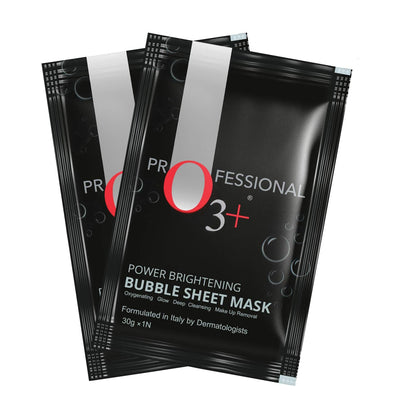 O3+ Power Brightening Bubble Sheet Mask for Deep cleansing and glowing skin (30gm,Pack of 1)