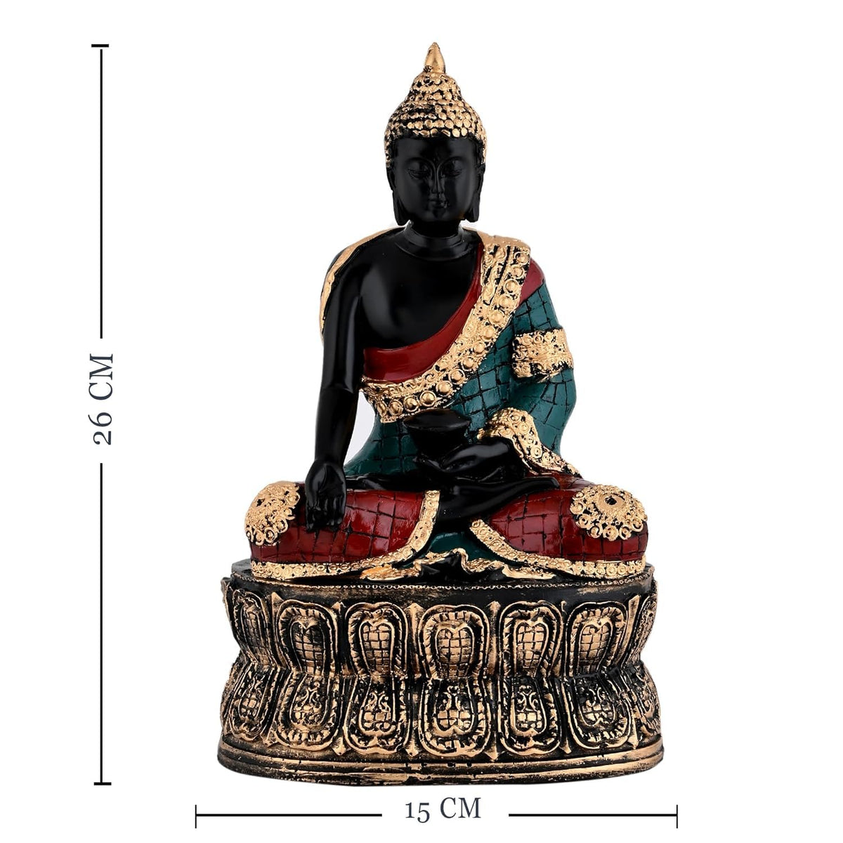 Elegant Buddha Statue for Home Décor (Pack of 1, Multi)