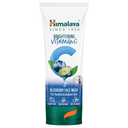 Himalaya Blueberry Face Wash tube on a white background