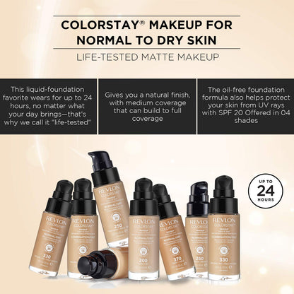 REVLON Colorstay Make Up Combination Oily Spf 15 - Toast, Beige, 30 ml