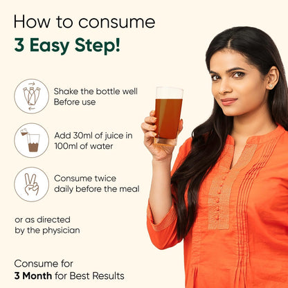 Herbal Max Diabetic Care Juice 450 ml | Herbal Blend with Karela, Jamun, Gudmar, Vijaysar & Amla | Jamun Karela Juice Supports Blood Sugar Management | Suitable for Diabetes & Prediabetes