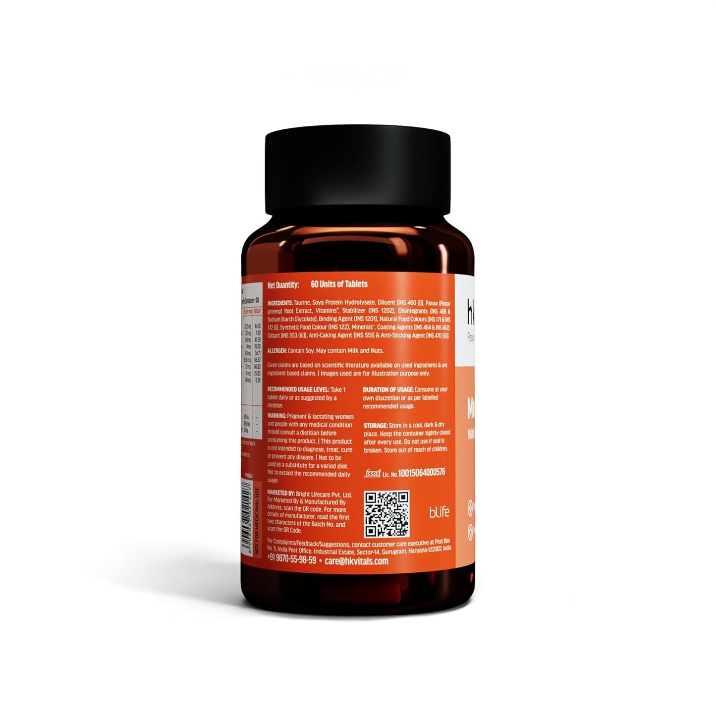 HealthKart hk vitals Multivitamin | For Men and Women | With Zinc, Vitamin C, Vitamin D3, Multiminerals & Ginseng Extract
