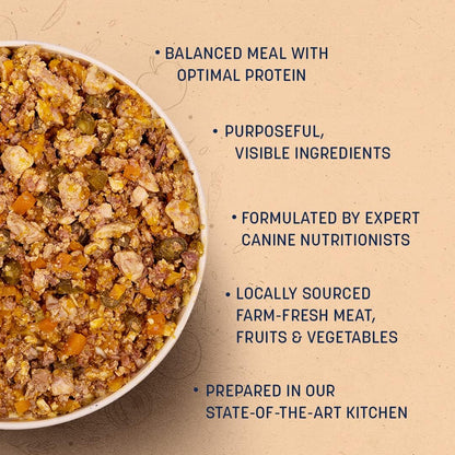 Sara's Wholesome by HUFT Grain-Free Chicken & Turkey Dog Food - 300 gm | Human Grade Ingredients | Gluten Free | Balanced Meal for Adults & Puppies