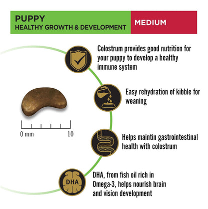 Purina Pro Plan Puppy Dry Food for Medium Breed Dogs, 1kg Pack | With Chicken, Natural Colostrum, Supports Immune System, Scientifically Proven Antioxidants, Complete Nutrition