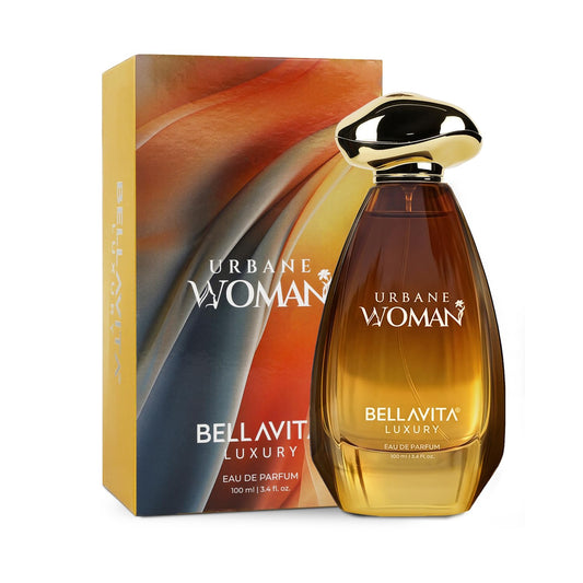 BELLAVITA URBANE WOMAN | Dubai Crafted | Perfume For Woman | 100ml | 25% Oil Concentration | Rose, Jasmine, Vanilla & Musk | Premium Long Lasting Perfume