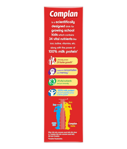 Complan Nutrition Drink Powder for Children, Royale Chocolate Flavour, 500 grams Carton|Nutrition Drink for kids with protein & 34 vital nutrients, 1 count