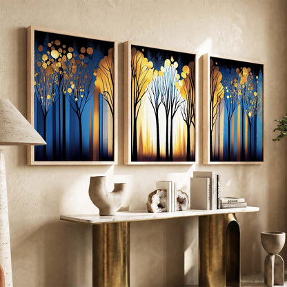 Painting for Wall Decoration - Modern Art Wall Decor Framed Painting for Living Room Bedroom - Framed Wall Posters/Paintings with Frame Set of 3 (Art 15, 10x13 inch)