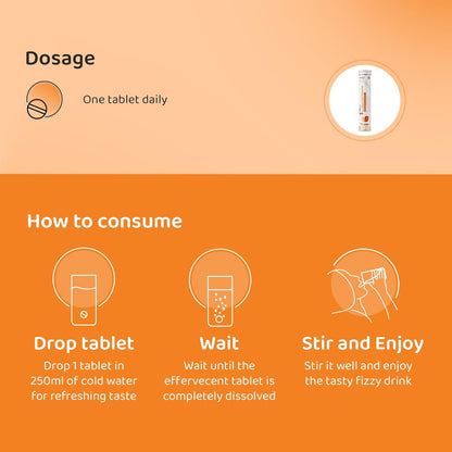 Nutricult L-Glutathione 550mg - 20 Effervescent Tablets Glutathione Effervescent Tablets for Glowing Skin with Hyaluronic Acid Vitamin C & Vitamin E | Skin Glow Supplement For Clear Skin | Orange