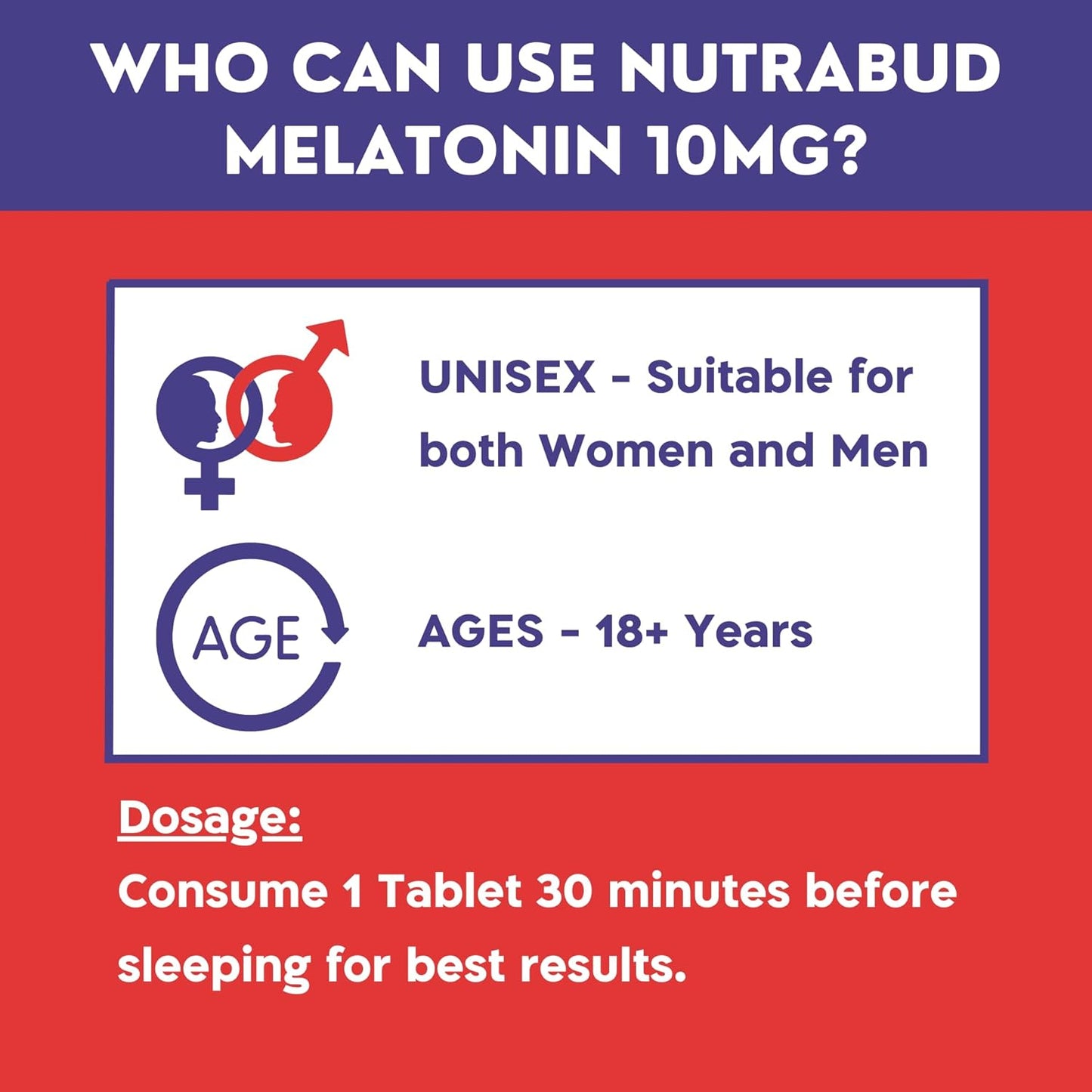 nutrabud Melatonin 10 Mg - 120 Veg Tablets - For Sleep Support,Nerve Relaxation,And Stress Relief - Non-Habit Forming For Men & Women (120 Count (Pack Of 1),Unflavoured),120 Capsule