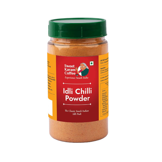 Sweet Karam Coffee Idli Podi (Chilli Gun Powder) – 180g | Authentic South Indian Homemade Spice Mix | Aromatic & Flavorful | No Preservatives | Tasty & Healthy | Perfect with Idli, Dosa & Rice