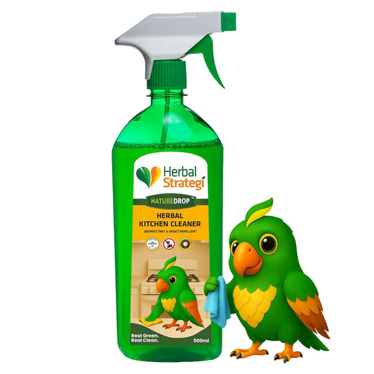 Herbal Strategi Kitchen Cleaner Spray Khanewala Clean – Food-Safe & Non-Toxic | Everyday kitchen cleaner | Safe for Organic Kitchens, Baby High-Chairs & Countertops | No Harsh Chemical Residue