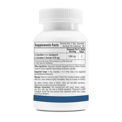 Supplement bottle with label on a white background